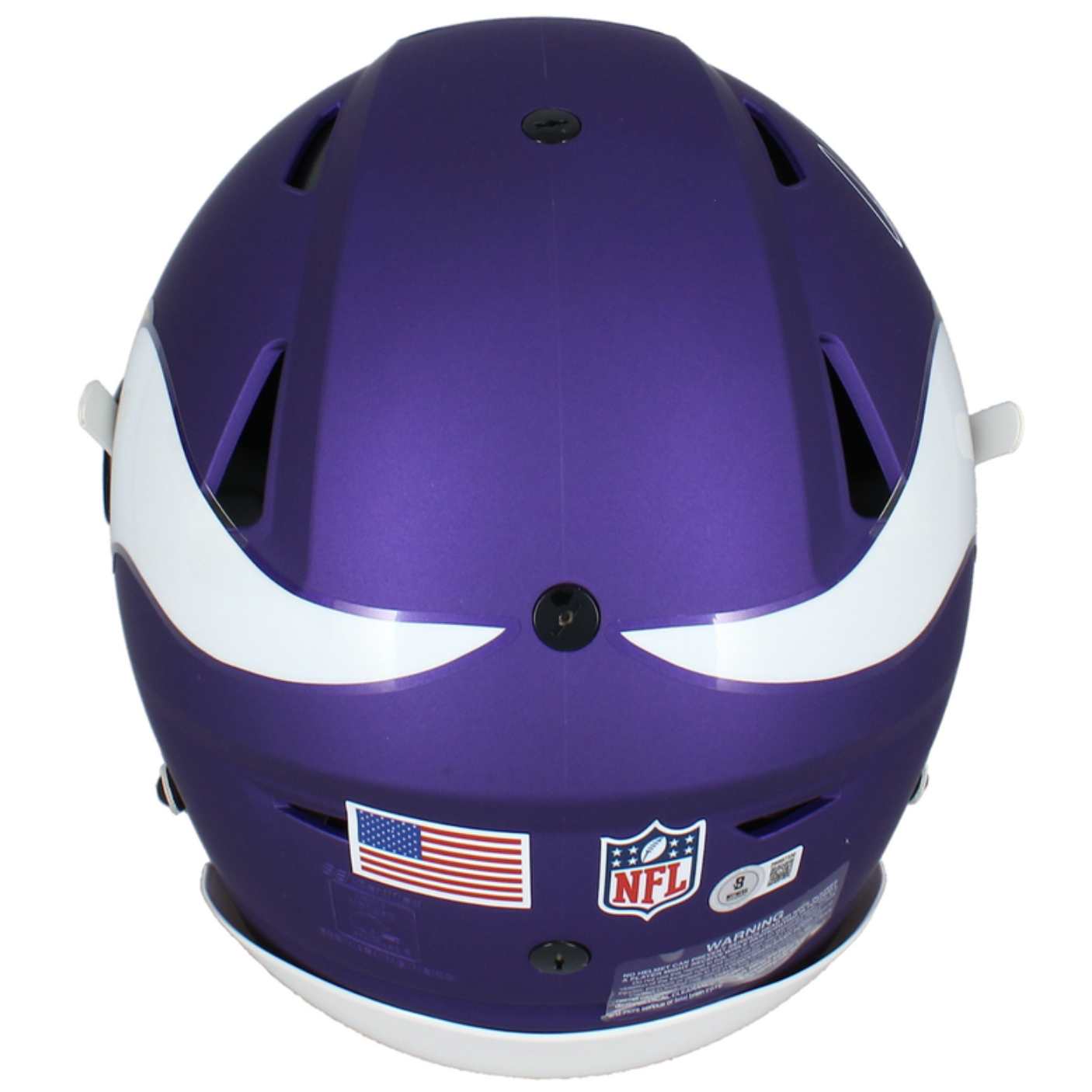 Justin Jefferson Autographed Vikings 2023 Tribute Speedflex Helmet Beckett