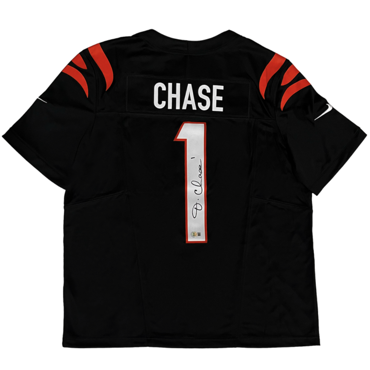 Ja'Marr Chase Autographed Bengals Black Nike Vapor Limited Jersey Beckett