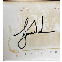 Tiger Woods Autographed "Tiger Slam" 16" x 20" Stretched Canvas UDA LE 50