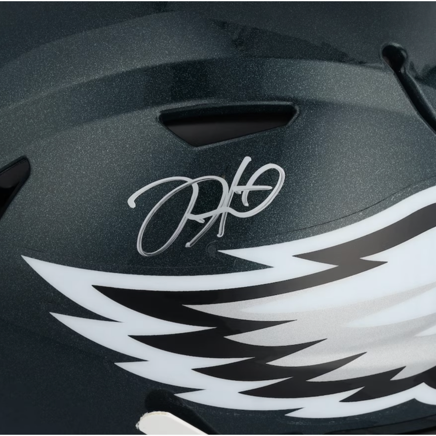 Jalen Hurts Autographed Eagles Super Bowl Logo Speedflex Helmet Fanatics