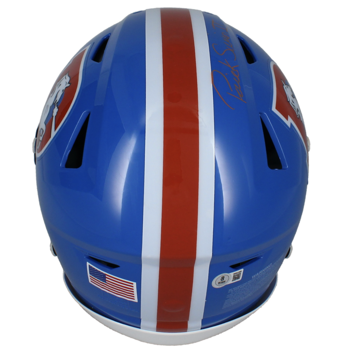 Patrick Surtain II Autographed Denver Broncos "Old D" Speedflex Helmet Beckett