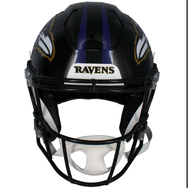 Zay Flowers Autographed Baltimore Ravens Authentic Speedflex Helmet Beckett