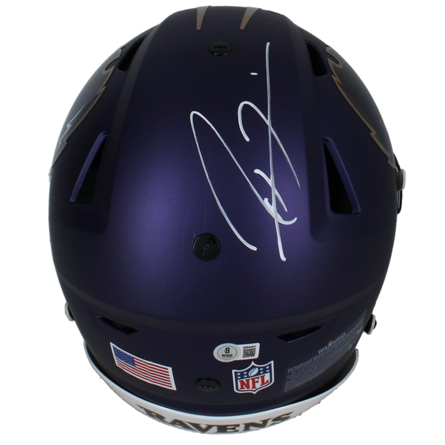 Ray Lewis Autographed Ravens Alternate Authentic Speedflex Helmet Beckett