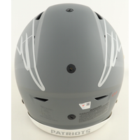 Tom Brady Autographed "6x Champs" Patriots Slate SpeedFlex Helmet Fanatics LE 25