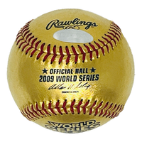 Derek Jeter New York Yankees Autographed Gold 2009 World Series Baseball Steiner LE 16/22