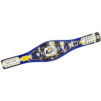 Marshall Faulk Autographed/Inscribed "SB XXXIV Champs" Los Angeles Rams Legacy Title Belt Beckett