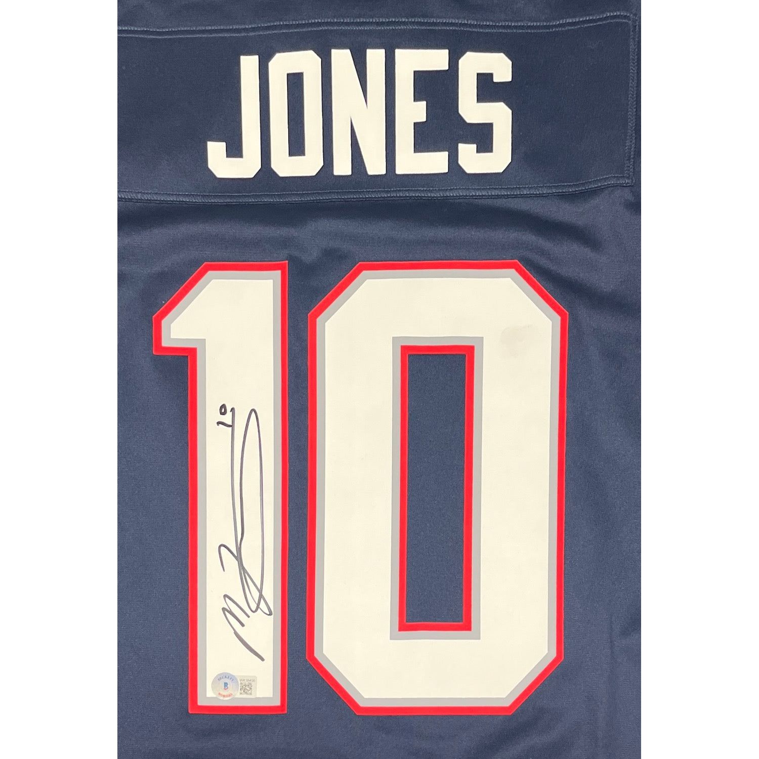 Mac Jones Autographed New England Patriots Nike Game Jersey Beckett