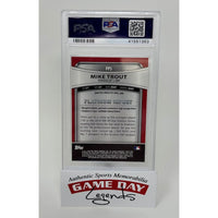 Mike Trout Los Angeles Angels 2010 Bowman Platinum Prospects #PP5 PSA Mint 9