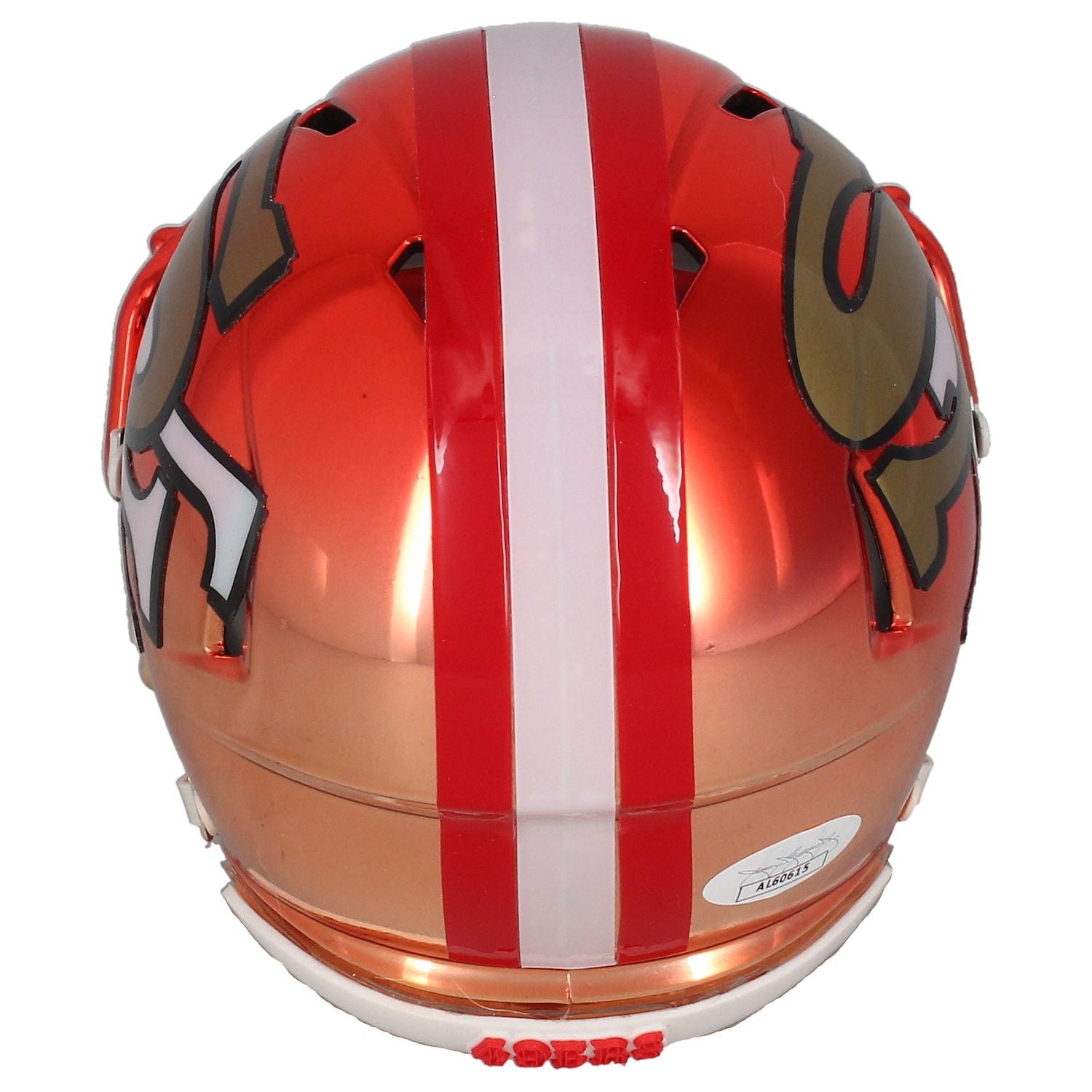 Joe Montana Autographed San Francisco 49ers AMP Custom Chrome Mini Helmet JSA