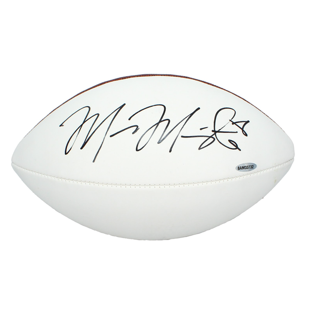 Marcus Mariota Autographed Rookie Year White Panel Football UDA