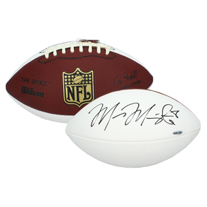 Marcus Mariota Autographed Rookie Year White Panel Football UDA