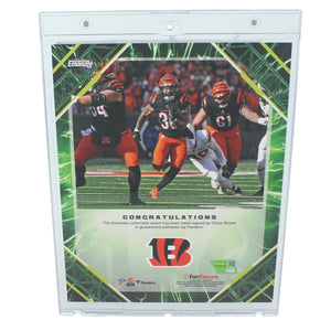 Chase Brown Autographed Cincinnatti Bengals 2025 NFL Emanate Green 8x10 Photo Collage Fanatics LE 75/99