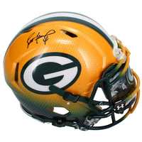 Brett Favre Autographed Packers Custom Hydro Dipped Authentic Helmet Radtke