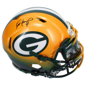 Brett Favre Autographed Packers Custom Hydro Dipped Authentic Helmet Radtke