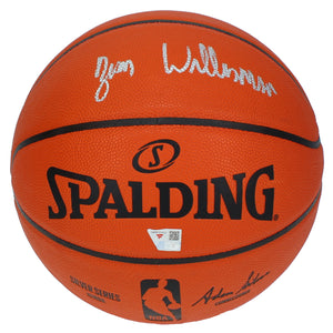 Zion Williamson Autographed New Orleans Pelicans Silver Series Spalding Basketball Fanatics