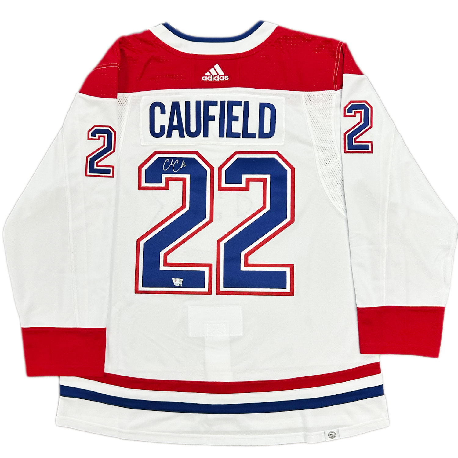 Cole Caufield Autographed Montreal Canadiens White Adidas Authentic Jersey Fanatics