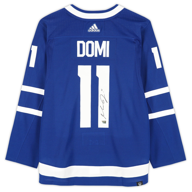 Max Domi Autographed Toronto Maple Leafs Blue Adidas Authentic Jersey Fanatics