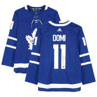 Max Domi Autographed Toronto Maple Leafs Blue Adidas Authentic Jersey Fanatics