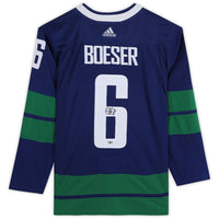 Brock Boeser Autographed Vancouver Canucks Authentic Jersey Fanatics