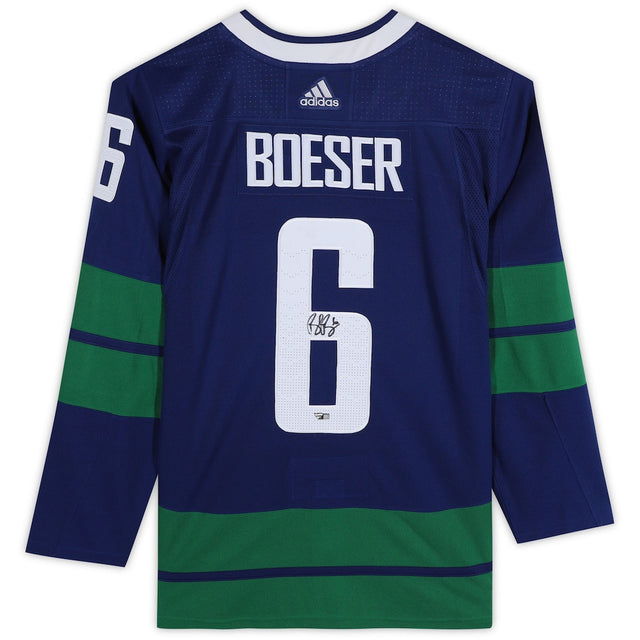 Brock Boeser Autographed Vancouver Canucks Authentic Jersey Fanatics