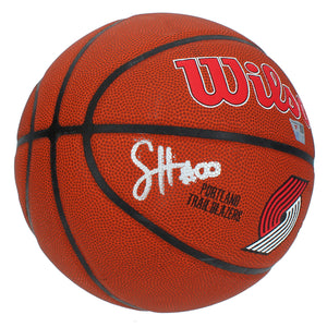 Sterling "Scoot" Henderson Autographed Portland Trail Blazers NBA Wilson Basketball Fanatics