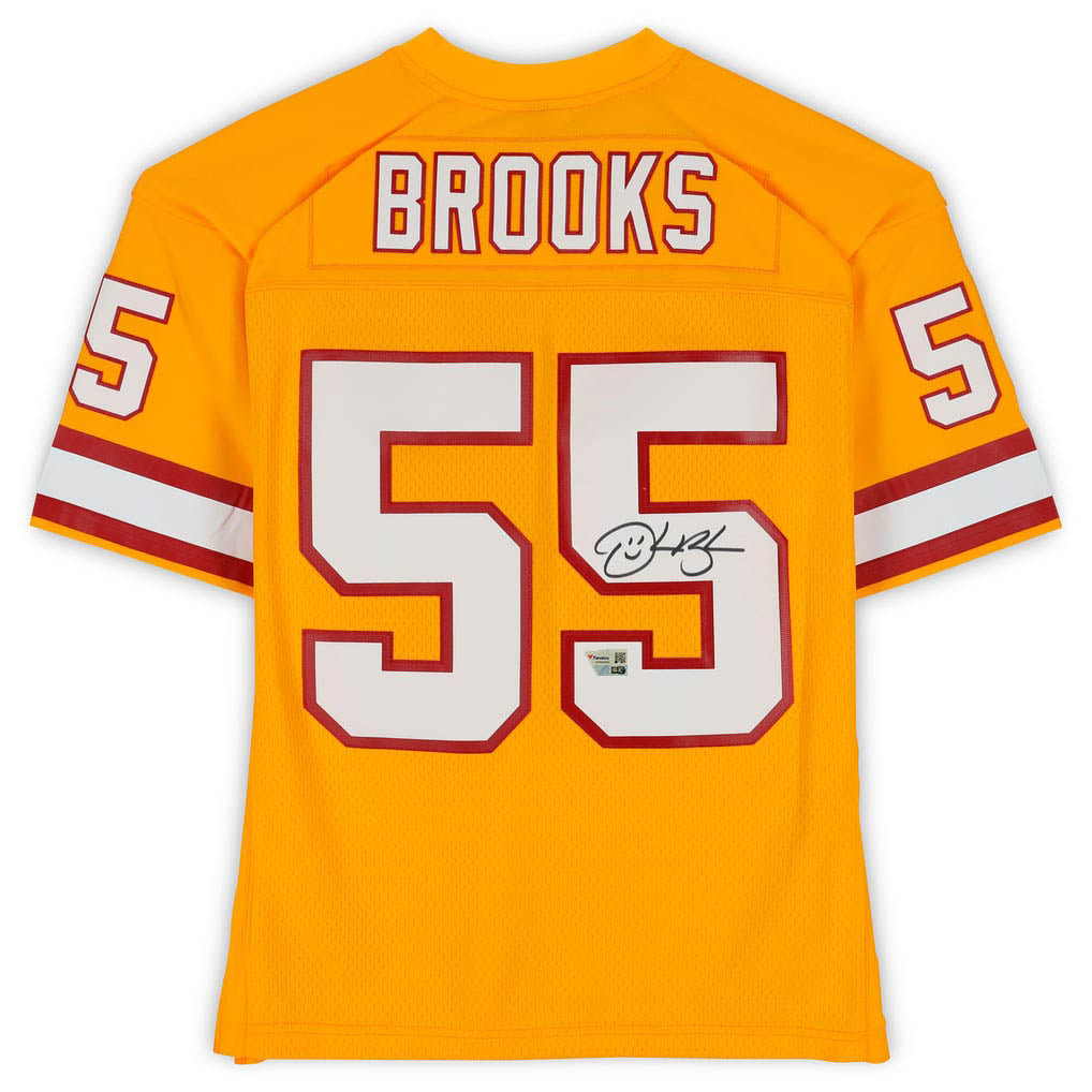 Derrick Brooks Tampa Bay Buccaneers Autographed Orange Mitchell and Ness 1995 Legacy Jersey Fanatics