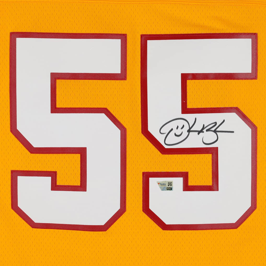 Derrick Brooks Tampa Bay Buccaneers Autographed Orange Mitchell and Ness 1995 Legacy Jersey Fanatics