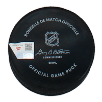 Cole Caufield Autographed Canadiens Autographed Official Game Puck Fanatics
