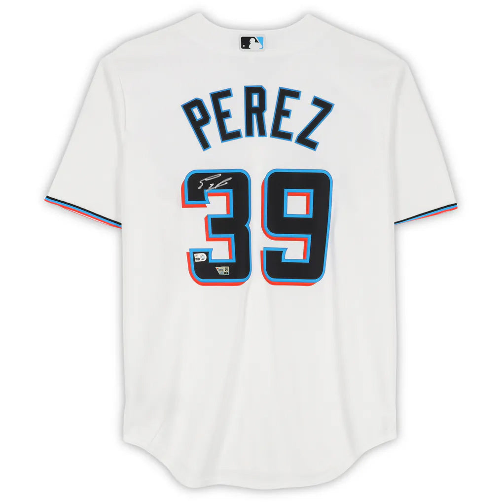 Eury Perez Autographed Miami Marlins Jersey Fanatics