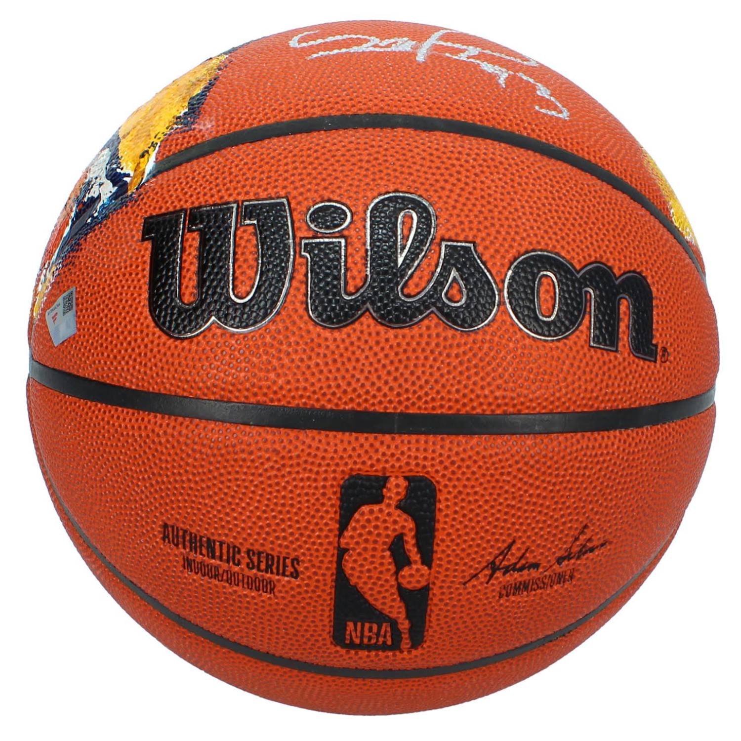 Pascal Siakam Autographed Custom Artist Painted Authentic NBA Art Basketball Fanatics LE 1/1