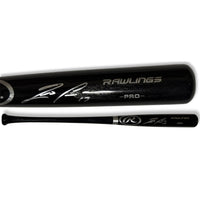 Ronald Acuna Atlanta Braves Autographed Black Rawlings Pro Bat JSA