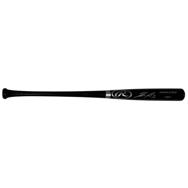 Ronald Acuna Atlanta Braves Autographed Black Rawlings Pro Bat JSA