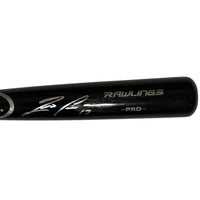 Ronald Acuna Atlanta Braves Autographed Black Rawlings Pro Bat JSA