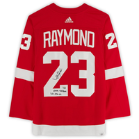 Lucas Raymond Autographed "NHL DEBUT 10-14-21" Adidas Authentic Jersey Fanatics