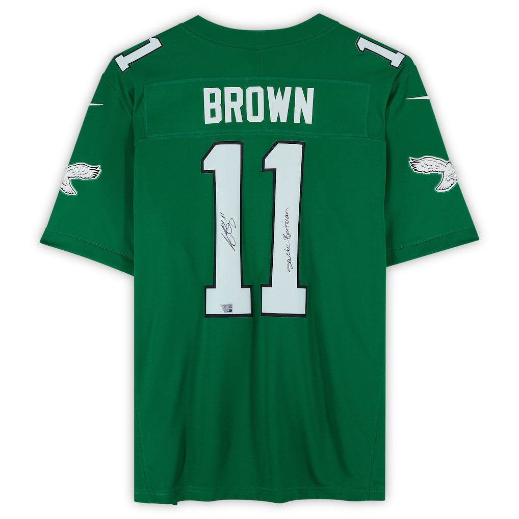 A.J. Brown Autographed "Swole Batman" Philadelphia Eagles Ltd. Jersey Fanatics