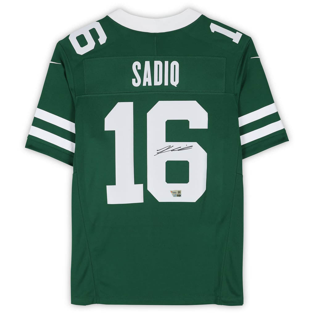 Kenyon Sadiq Autographed New York Jets Green Nike Vapor Fuse Limited Jersey Fanatics