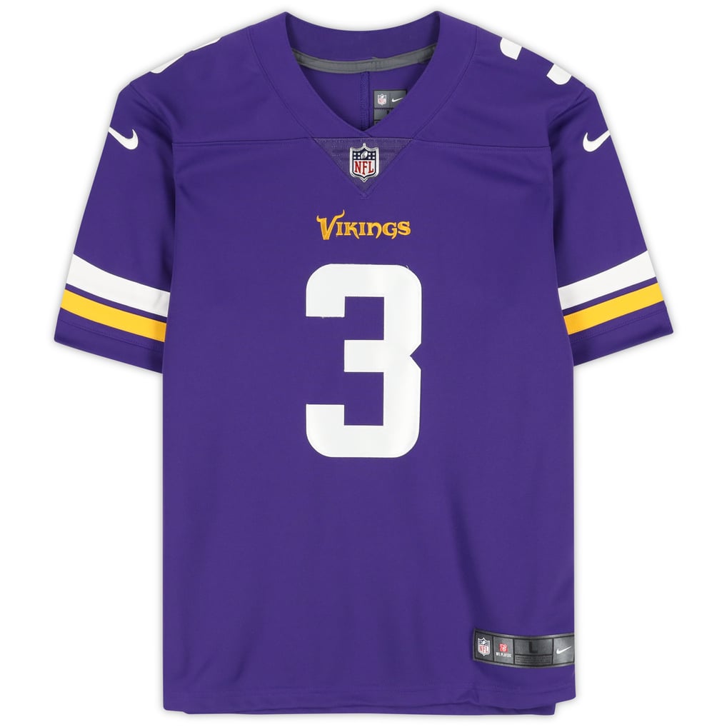 Jordan Addison Autographed Minnesota Vikings Purple Nike Game Jersey Fanatics