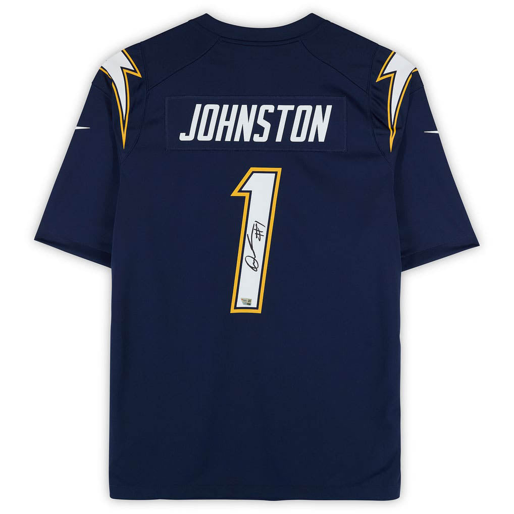 Quentin Johnson Autographed Los Angeles Chargers Navy Blue Nike Game Jersey Fanatics