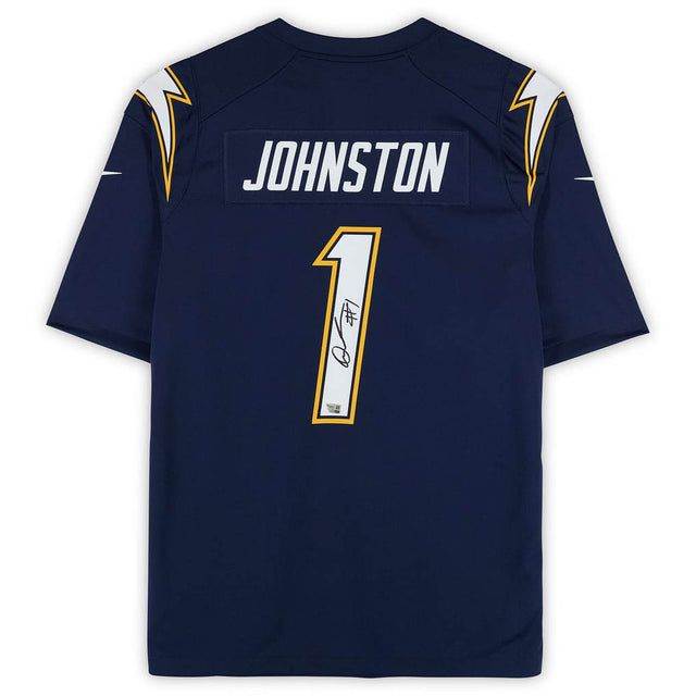 Quentin Johnson Autographed Los Angeles Chargers Navy Blue Nike Game Jersey Fanatics