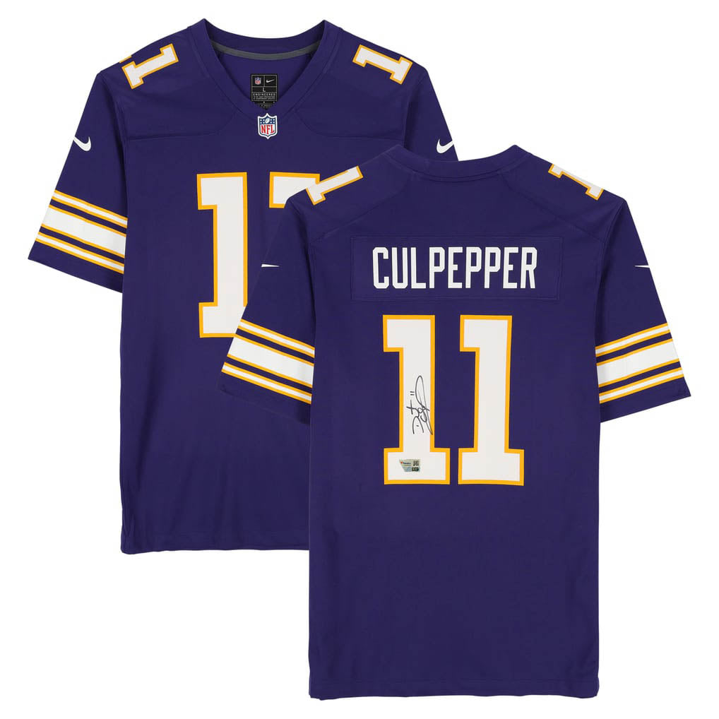 Daunte Culpepper Autographed Minnesota Vikings Purple Nike Throwback Game Jersey Fanatics