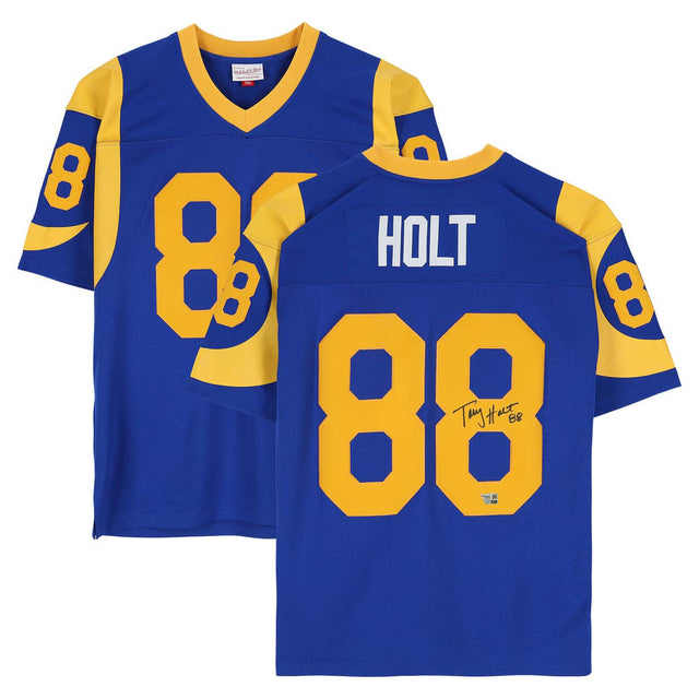 Torry Holt Autographed Los Angeles Rams Mitchell & Ness 1999 Legacy Jersey Fanatics