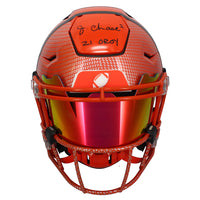 Ja'Marr Chase Autographed Cincinnati Bengals "21 OROY" Hydro Speed Flex Authentic Helmet Beckett