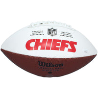 Christian Okoye Autographed Kansas City Chiefs White Panel Football JSA