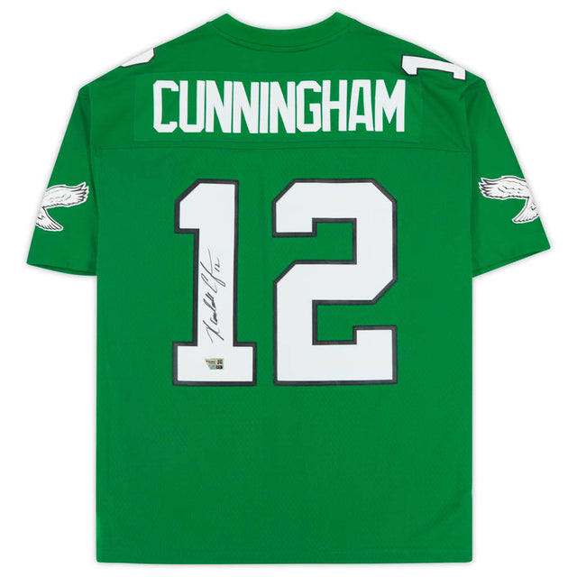 Randall Cunningham Autographed Philadelphia Eagles Green Mitchell & Ness Legacy Edition Jersey Fanatics