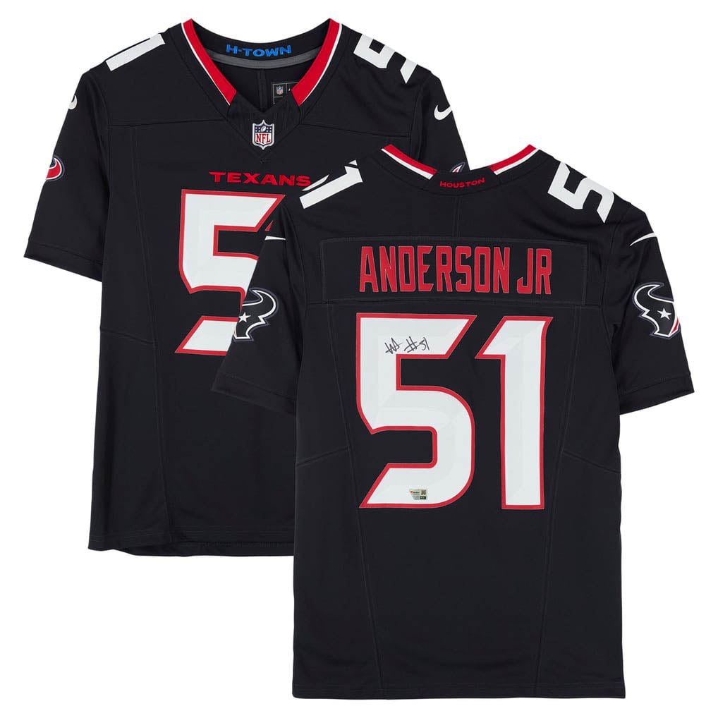 Will Anderson Jr. Autographed Houston Texans Navy Nike Vapor F.U.S.E. Limited Jersey Fanatics