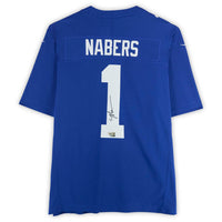 Malik Nabers Autographed New York Giants Royal Nike Vapor F.U.S.E. Limited Jersey Fanatics