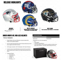 2026 Under Wraps Autographed Mid-Size MIDI Helmet (Brady, Mahomes, etc) Fanatics