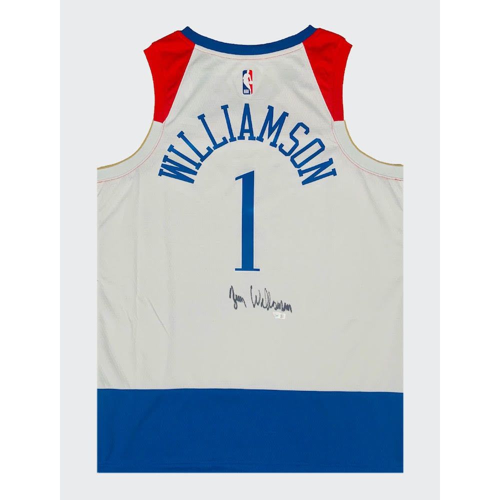 ZION WILLIAMSON Autographed New Orleans Pelicans Nike City Edition Jersey FANATICS