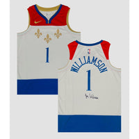 ZION WILLIAMSON Autographed New Orleans Pelicans Nike City Edition Jersey FANATICS