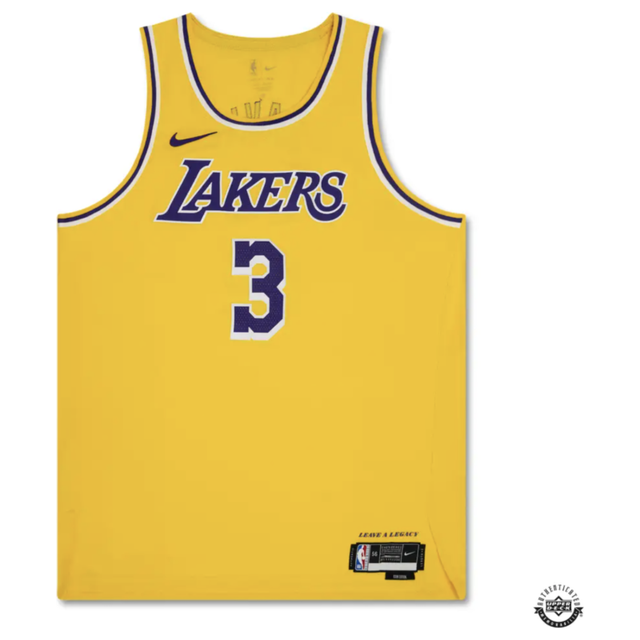 Anthony Davis Autographed 2022-23 Los Angeles Lakers Icon Edition Authentic Nike Jersey UDA